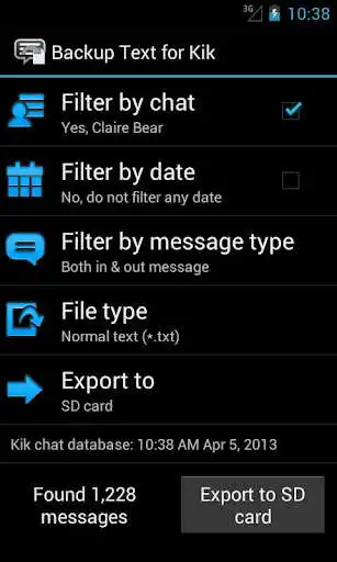 Play Backup Text for Kik [root]  and enjoy Backup Text for Kik [root] with UptoPlay